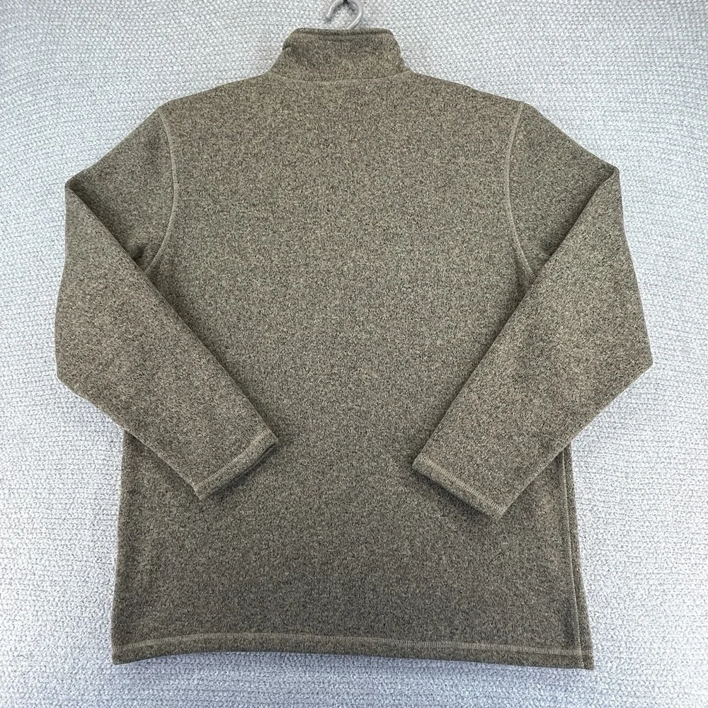 North Face Jacket Mens XL Brown Pockets 1/4 Zip Fleece Sweater Outdoor Hike - Picture 6 of 16